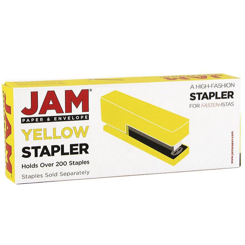 JAM Paper Modern Desk Stapler - Yellow, 4 of 7