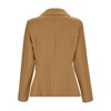 Coolmee Women Open Front Blazers Long Sleeve Casual Office Slim Buttonless Suit Jacket with Pockets - 3 of 4