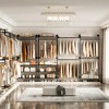 Aheaplus Garment Rack with Wood Shelves - 3 of 4