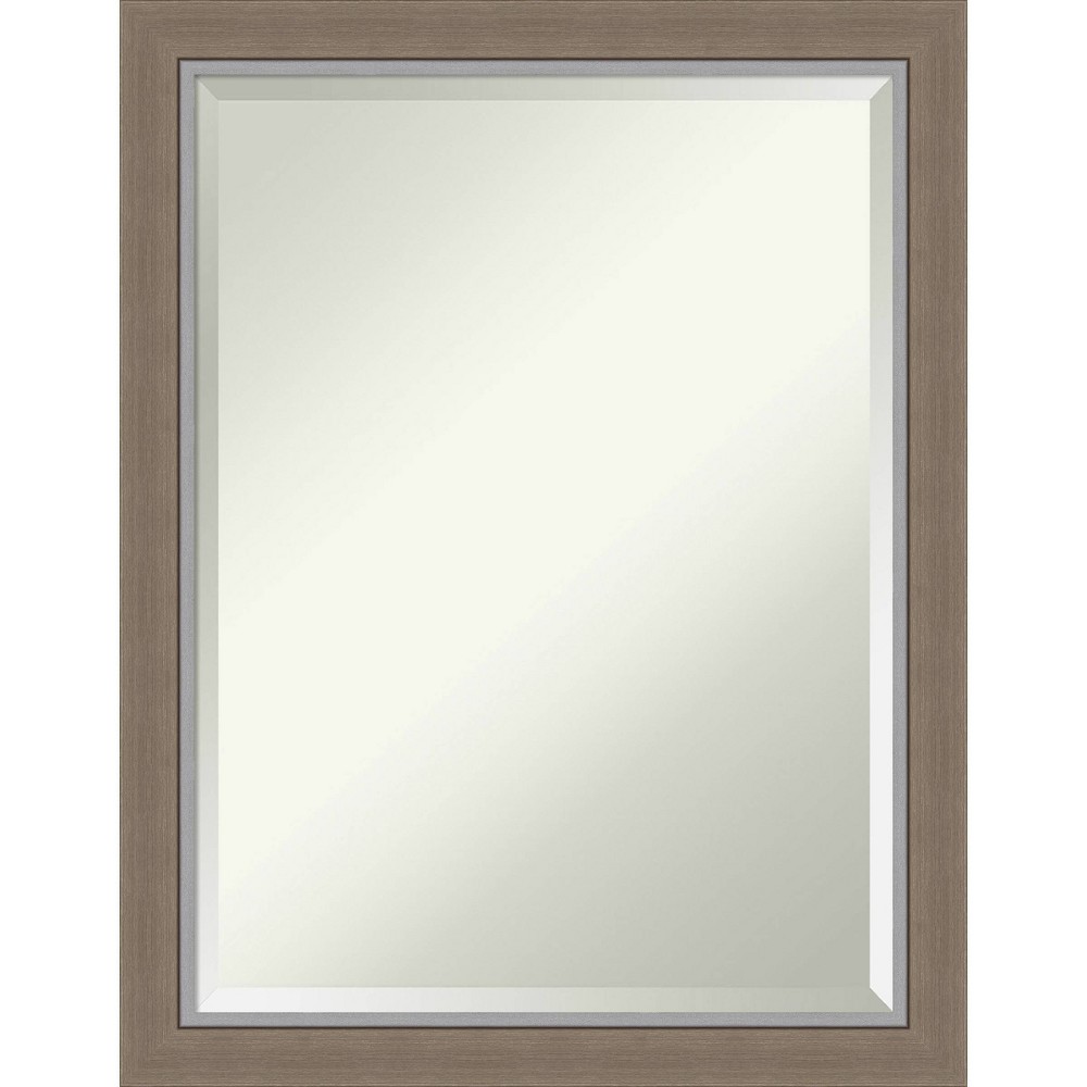 Photos - Wall Mirror 21" x 27" Eva Framed Bathroom Vanity  Brown - Amanti Art