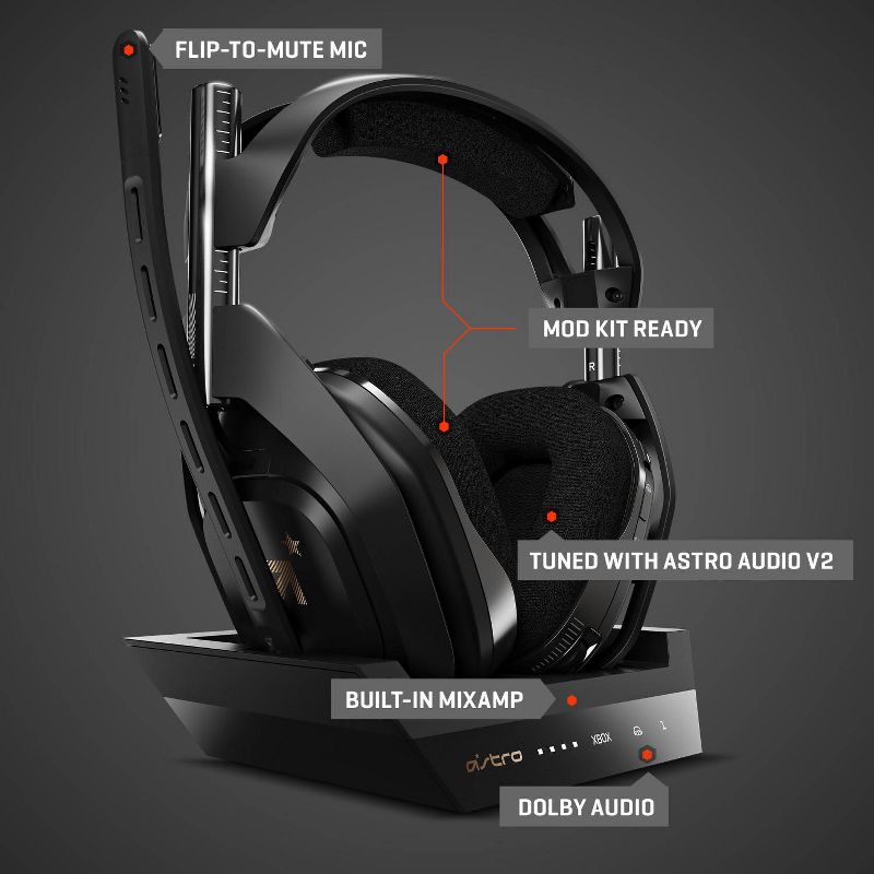 Astro A50 Wireless Gaming Headset for Xbox Series X|S/Xbox One, 6 of 10