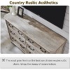 SinCiDo 6 Drawers Dresser for Bedroom, Farmhouse Wood Rustic Chest of Drawers, 54″ W Vintage Dressers for Living Room - 4 of 4
