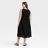 Women's Belted Gauze Midi A-Line Dress - Universal Thread™ - 2 of 3