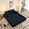 78.7'' Teddy Foldable Sofa Bed with Foam Filling and Multi-Functional 3-in-1 Design - 3 of 4