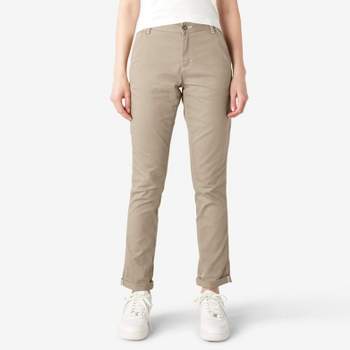  Jeans for Women Women's Pants High Waisted Wide Leg Jeans SUANQ  (Color : Khaki, Size : Large) : Clothing, Shoes & Jewelry