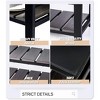 Finnhomy 3-Tier Shoe Rack Bench Cushion. Holds Up to 400 lb Rack - 3 of 4