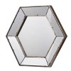 GlasFlength Decorative Wall Mirrors Rhombus Accent Mirror Wall Mirror Polished Mirror Decorative Mirror for Living Room, Silver, 21.4"*1.4"*18.6" - 3 of 3