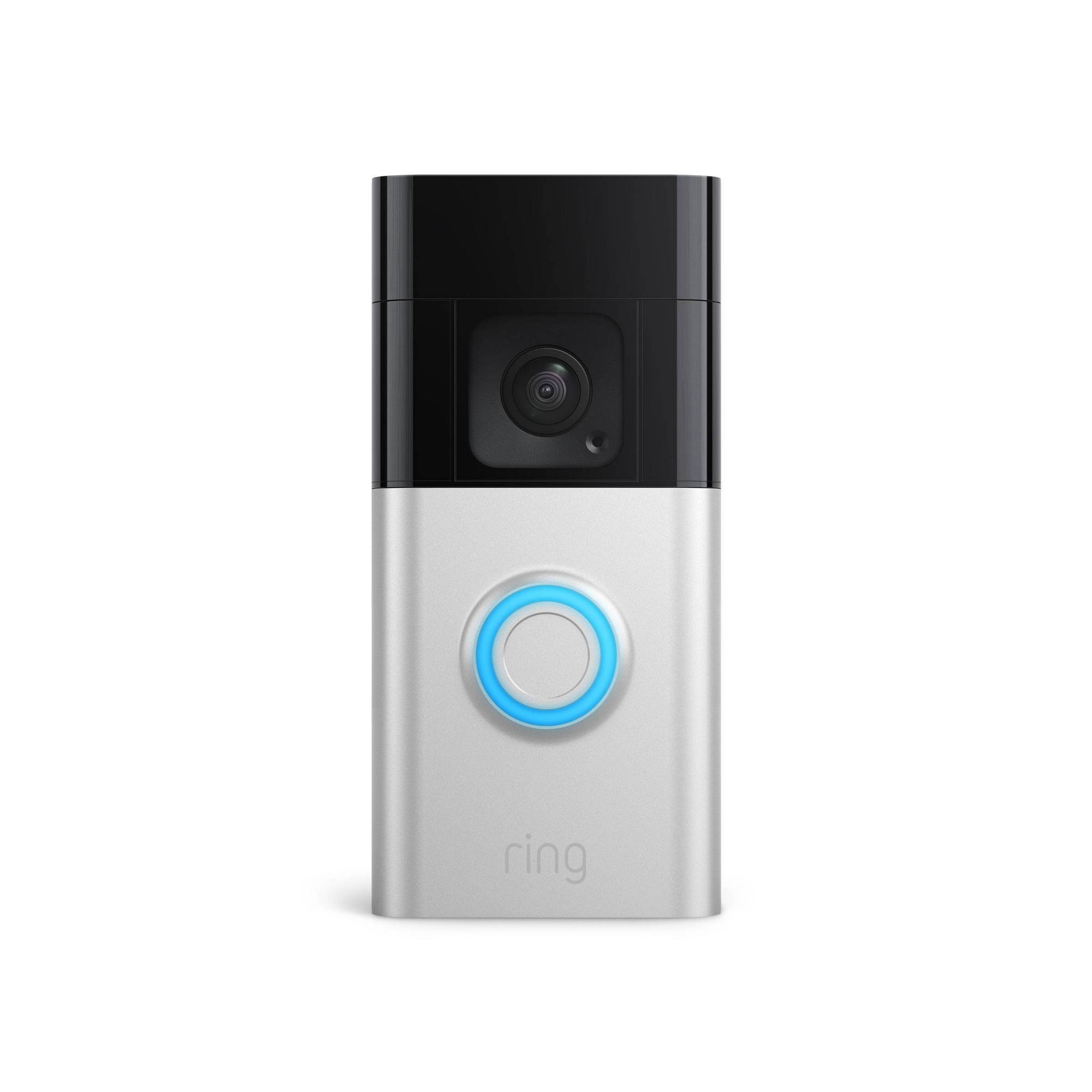 Ring Battery Doorbell Plus – Smart Wi-Fi Video Doorbell with Head-to-Toe HD+ Video - Satin Nickel: Outdoor Wireless Security
