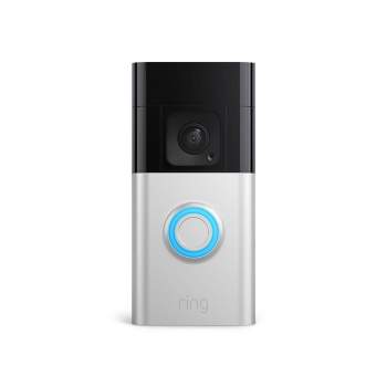Ring Battery Doorbell Plus – Smart Wi-Fi Video Doorbell with Head-to-Toe HD+ Video - Satin Nickel