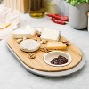 BergHOFF Leo Two-sided Tapas Cutting Board with Tray 15.25", Grey - 2 of 4