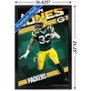 NFL Green Bay Packers - Aaron Jones 21 Wall Poster with Wooden