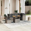 vidaXL Garden Sofa Set Dark Grey, Grey - 2 of 4