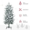 Aghana Digitals 4.5ft Slim Pencil Artificial Christmas Tree with Snow-Frosted Branches, Auto-Open - 4 of 4