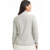 June + Vie by Roaman's Women's Plus Size Ribbed Mock Neck Top - 3 of 4
