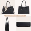 Laptop Bag for Women 15 Inch Waterproof Laptop Tote Bag Leather Work Bag Computer Briefcase Large Capacity - 2 of 4