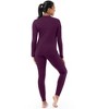 Fruit of the Loom Women's Thermal Performance High Mock Neck Top & Thermal Legging Bottom Set, Sizes XS-XXXL - 3 of 4