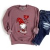 Simply Sage Market Women's Graphic Sweatshirt Valentine Gnome Heart - 3 of 4