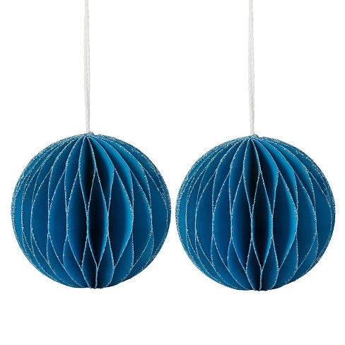 The Lakeside Collection Sets of 2 Paper Shape Ornaments - image 1 of 2