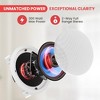 Pyle 8” High-Performance In-Wall / In-Ceiling Speakers, 300W, Dual 2-Way Stereo System, Poly Cone Woofer, Pivoting Tweeters, Pair - 4 of 4