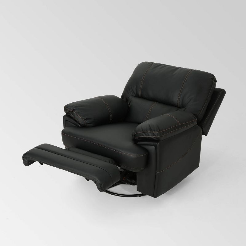 Elodie Leather Swivel Power Recliner - Christopher Knight Home, 6 of 8