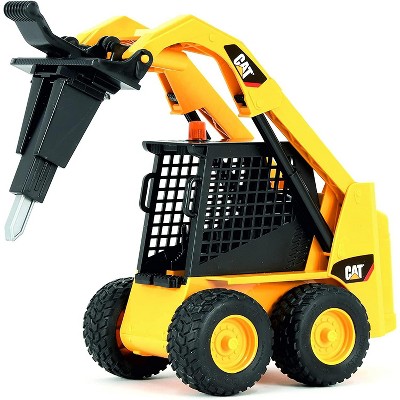 Bruder Caterpillar Skid Steer Loader with Jackhammer and Accessories