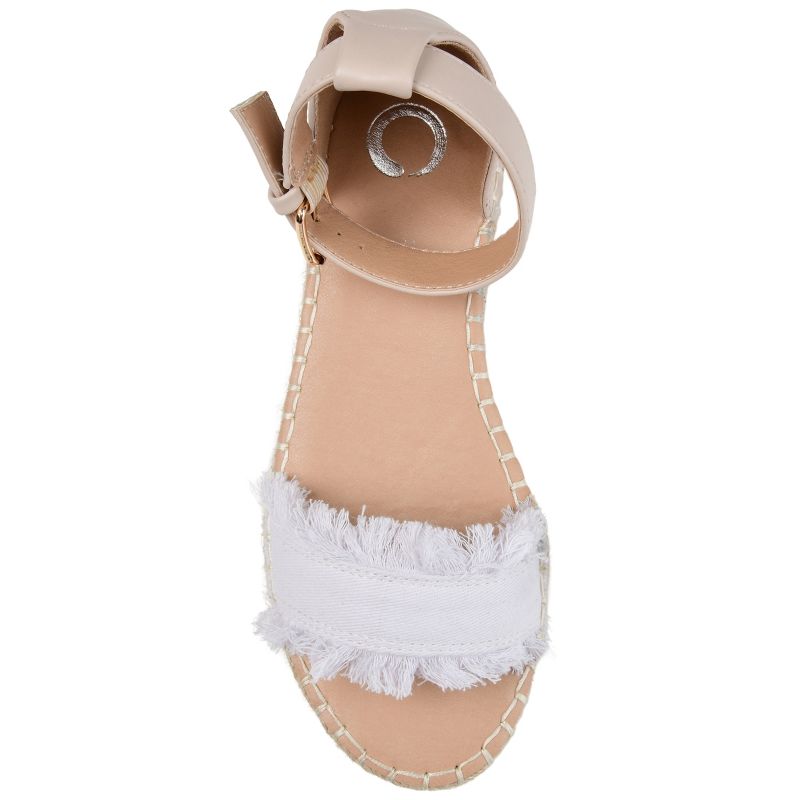 Journee Collection Womens Tristeen Tru Comfort Foam Espadrille Sliver Wedge Sandals, 5 of 11