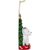 Kurt Adler Highland Terrier With Christmas Tree Hanging Ornament For Personalization, 4.25" - 2 of 4