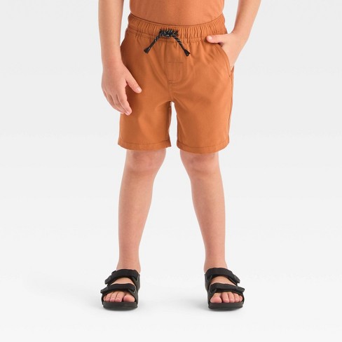 Toddler Boys' Pull-On Quick Dry Above Knee Shorts - Cat & Jack™ Orange 5T