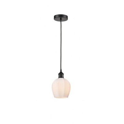 Norfolk - 1 Light Cord Hung Mini Pendant In Industrial Style-9.63 Inches Tall and 5.75 Inches Wide