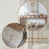 Okak 71IN Modern Console Table, Entryway Table with Sculpted Block Design, Narrow Console Table for Living Room, Hallway, Foyer, Brown - 4 of 4