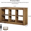 Tribesigns 55.12"Farmhouse Console Table, Rectangular Sofa Table Behind The Couch with Storage, for Hallway, Entrance, Living Room, Rustic Brown - 2 of 4
