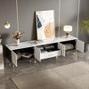 Chic Crate-Modern Media Console – 80In TV Stand w/ 2-Cabinet & Open Shelving, Fits 55-80In TVs - 4 of 4