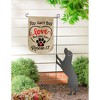 18.0 Inch You Can't Buy Love Garden Flag Burlap Furry Friends Garden Flags - 2 of 2