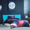 PiccoCasa Galaxies Fuchsia Comforter Duvet Cover Sets 2 piece Includes 1 Duvet Cover 1 Pillow Sham Multicolored - 3 of 4