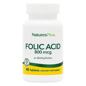 Folic Acid 800 mcg by Nature's Plus  -  90 Tablet - 1 of 3