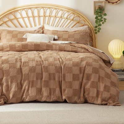 3 Pieces Boho Duvet Cover Set for All Seasons Soft Shabby Chic Embroidery Boho Bedding