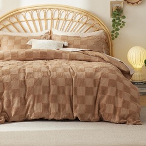 3 Pieces Boho Duvet Cover Set for All Seasons Soft Shabby Chic Embroidery Boho Bedding - 1 of 4