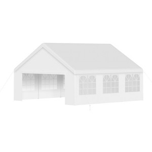 20x40ft Party Tent Heavy Duty Wedding Tent Outdoor Canopy Event Shelters Galvanized Canopy Commercial Tent with Removable Sidewall Windows - 1 of 4