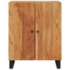vidaXL Acacia Wood Sideboard, Industrial Design with Black Frame, Solid Construct, Functional and Decorative - 3 of 4