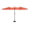 CAVINAS 14.8FT Patio Umbrella with Convenient Crank,Double Sided Outdoor Umbrella for Backyard,Poolside,Deck,Base Not Included - 2 of 4