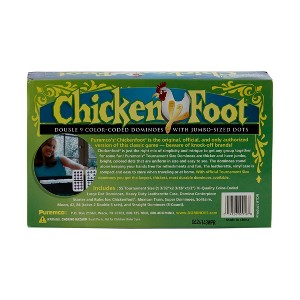Puremco ChickenFoot Double 9 Color Dot Dominoes Board Game - 1 of 4