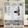 NicBex 77.10"H Modern Hall Tree with Storage for Living Room - 2 of 4