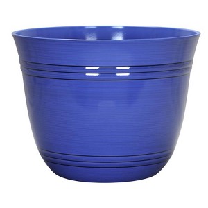 L&G Solutions 11 in. H X 14.5 in. D Polyresin Galileo Planter Cobalt - 1 of 1