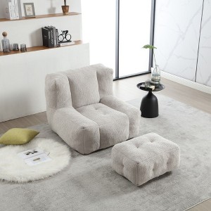 NicBex Bean Bag Chair,Beanbag Chair with Ottoman,Adult Lounge Sofa,Comfy Chair for Living Room Bedroom - 1 of 4