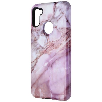 MyBat Fuse Hybrid Series Dual-Hybrid Case for Samsung Galaxy A11 - Purple Marble