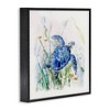 Stupell Industries Pleasant Aquatic Blue Sea Turtle Swimming Ocean Plants Black Framed Giclee Art - 3 of 4