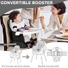Kinder King 8 in 1 Baby High Chair, Coverts to Dining Booster Seat, Removable Tray & Double Seat Cover, Easy to Wipe - 4 of 4