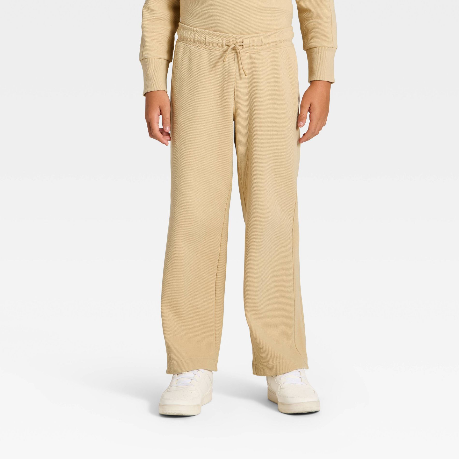 Boys' Textured Knit Straight Leg Pants - art class™