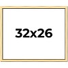 PosterPalooza | Simple Gold Picture Frame - UV Acrylic, Backing Board, Hanging Hardware Included - 2 of 4