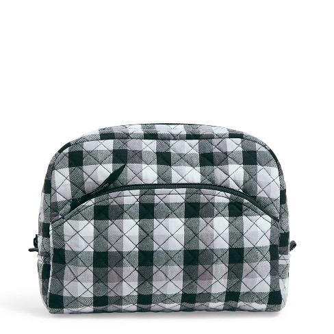 Checkered Pattern Toiletry Travel Bag Double-layer Dry And Wet